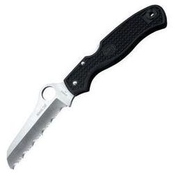 Spyderco Atlantic Salt, Black Frn Handle, Serrated