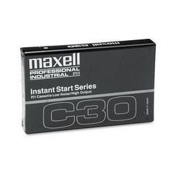 Maxell Corp. Of America Audio/Dictation Cassette, Std Size Instant Start, 30 Minutes (15 x 2) (MAX117010)