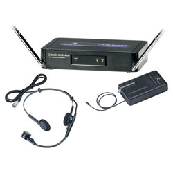 Audio Technica ATW-251/H-T2 Wireless VHF Microphone System with Headset Microphone