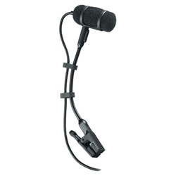 Audio-Technica Pro Audio-Technica Artist ATM350 Cardioid Condenser Clip-On Microphone - Detachable - 40Hz to 20kHz - Cable