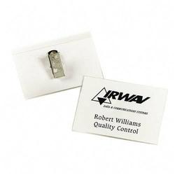 Avery-Dennison Avery Dennison Laser and Inkjet Clip Style Name Badge Kit - 2 x 3 - White