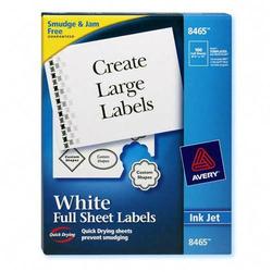 Avery-Dennison Avery Dennison Mailing Labels - 8.5 Width x 11 Length - Permanent/ Box - White (8465)