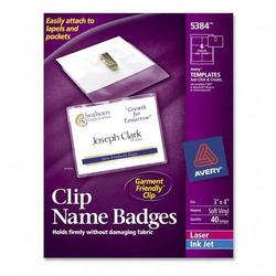 AVERY Avery Dennison Name Badges Kit - 3 x 4 - White (5384)