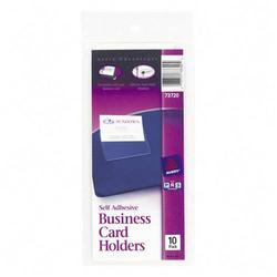 Avery-Dennison Avery Dennison Self-Adhesive Business Card Holders - Vinyl - Clear