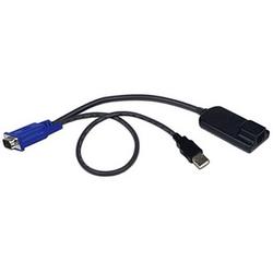AVOCENT DIGITAL PRODUCTS Avocent Server Interface Cable - RJ-45 Female to 15-pin D-Sub (HD-15) Male, 2 x 4-pin USB 2.0-Type A Male - 14