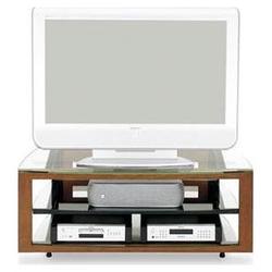 BDI Deploy 9624 3-Shelf TV Stand, Cherry & Glass