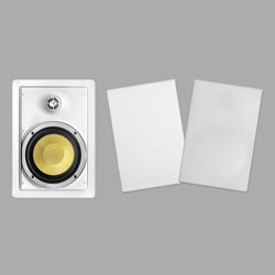 BIC America BIC AMERICA VK6W 6.5 2-Way Kevlar Series In-Wall Speakers with Pivoting Tweeter