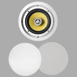 BIC America Kevlar VK-6C In-Ceiling Speaker - 2-way Speaker - Cable - White