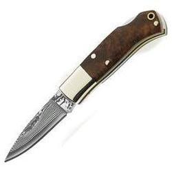 Boker Baby Lock Back, Amboina Wood Handle, Plain