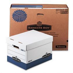 Bankers Box Bankers Box(R) FastFold R-Kive(R) Storage Box, 10in.H x 12in.W x 15in.D, Letter/Legal, Blue