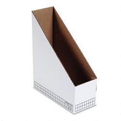 Fellowes Manufacturing Bankers Box Stor/File™ Corrugated Magazine File, White, 3-7/8x9-1/4x11-3/4,12/Ct (FEL10723)