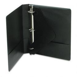 Wilson Jones/Acco Brands Inc. Basic Vinyl D-Ring Binder with Label Holder, 1 Capacity, Black (WLJ38314NHB)