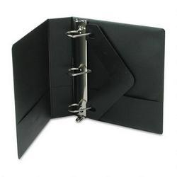 Wilson Jones/Acco Brands Inc. Basic Vinyl D-Ring Binder with Label Holder, 2 Capacity, Black (WLJ38344NHB)