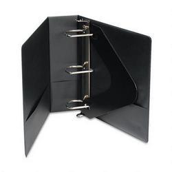 Wilson Jones/Acco Brands Inc. Basic Vinyl D-Ring Binder with Label Holder, 3 Capacity, Black (WLJ38349NHB)