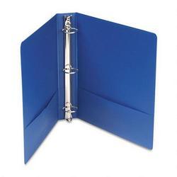 Wilson Jones/Acco Brands Inc. Basic Vinyl Round Ring Binder, 1-1/2 Capacity, Dark Blue (WLJ36834NBL)