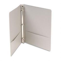 Wilson Jones/Acco Brands Inc. Basic Vinyl Round Ring Binder, 1/2 Capacity, Gray (WLJ36813NM)