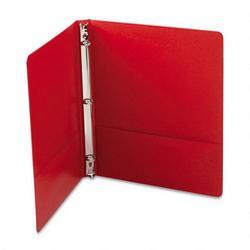 Wilson Jones/Acco Brands Inc. Basic Vinyl Round Ring Binder, 1/2 Capacity, Red (WLJ36813NR)