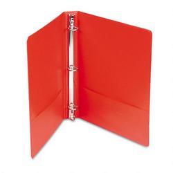 Wilson Jones/Acco Brands Inc. Basic Vinyl Round Ring Binder, 1 Capacity, Red (WLJ36814NR)