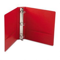 Wilson Jones/Acco Brands Inc. Basic Vinyl Round Ring Binder, 2 Capacity, Red (WLJ36844NR)