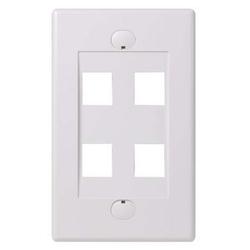 BELKIN COMPONENTS Belkin 4 Socket Faceplate - 1-gang - White