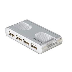 BELKIN COMPONENTS Belkin 7 Port High Speed USB 2.0 Lighted Hub - 7 x 4-pin USB 2.0 - USB Downstream - External (F5U700)
