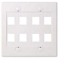 BELKIN COMPONENTS Belkin 8 Socket Faceplate - 2-gang - White