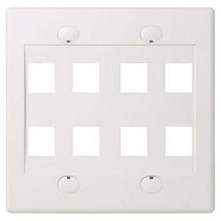 BELKIN COMPONENTS Belkin 8 Socket Faceplate - 2-gang - White