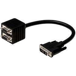 BELKIN COMPONENTS Belkin Analog Y Splitter - DVI-I Male to 2 x 15-Pin D-Sub (HD-15) Female