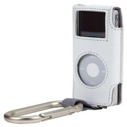 Belkin Carabiner Case for iPod nano - Slide Insert - Clip - Leather - White