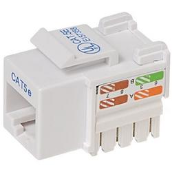 BELKIN COMPONENTS Belkin Cat.5e Keystone Jack - Network Connector - RJ-45, 110-punchdown (R6D024-AB5EWT10)