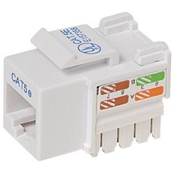 BELKIN COMPONENTS Belkin Cat.5e Keystone Jack - Network Connector - RJ-45, 110-punchdown (R6D024-AB5EWT25)