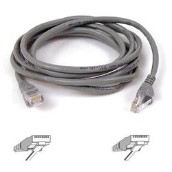 BELKIN COMPONENTS Belkin Cat. 5e UTP Patch Cable - 1 x RJ-45 - 1 x RJ-45 - 25ft - Gray (A3L791A25-S)