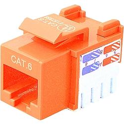 BELKIN COMPONENTS Belkin Cat. 6 Keystone Jack - Network Connector - RJ-45, 110-punchdown (R6D026-AB6-BLU)