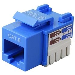 BELKIN COMPONENTS Belkin Cat.6 Keystone Jack - Network Connector - RJ-45 (R6D026-AB6BLU10)