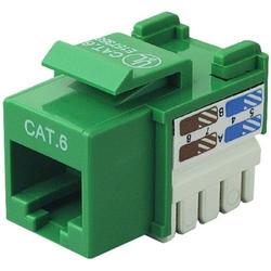 BELKIN COMPONENTS Belkin Cat.6 Keystone Jack - Network Connector - RJ-45 (R6D026-AB6GRN10)