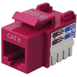 BELKIN COMPONENTS Belkin Cat.6 Keystone Jack - Network Connector - RJ-45 (R6D026-AB6RED10)