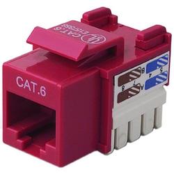 BELKIN COMPONENTS Belkin Cat.6 Keystone Jack - Network Connector - RJ-45 (R6D026-AB6RED25)