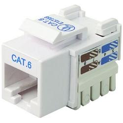 BELKIN COMPONENTS Belkin Cat.6 Keystone Jack - Network Connector - RJ-45 (R6D026-AB6WHT25)