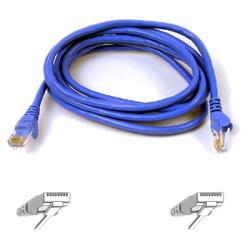 BELKIN COMPONENTS Belkin Cat. 6 UTP Patch Cable - 1 x RJ-45 - 1 x RJ-45 - 50ft - Blue (A3L980V50-BLU-S)