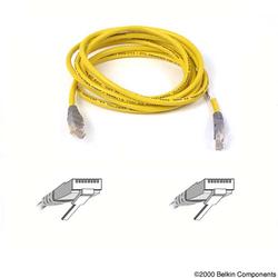 BELKIN COMPONENTS Belkin Cat5e Crossover Cable - 1 x RJ-45 Network - 1 x RJ-45 Network - 25ft - Yellow (A3X126-25-YLW-M)