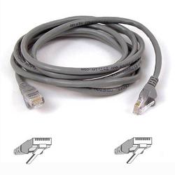 Belkin Cat5e Network Cable - 1 x RJ-45 Network - 1 x RJ-45 Network - 50ft - Gray (A3L791-50-S)