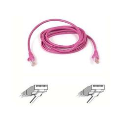 BELKIN COMPONENTS Belkin Cat5e Patch Cable - 1 x RJ-45 - 1 x RJ-45 - 14ft - Pink