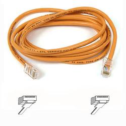 BELKIN COMPONENTS Belkin Cat5e Patch Cable - 1 x RJ-45 Network - 1 x RJ-45 Network - 14ft - Orange (A3L791-14-ORG)