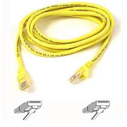 BELKIN COMPONENTS Belkin Cat5e Patch Cable - 1 x RJ-45 Network - 1 x RJ-45 Network - 3ft - Yellow