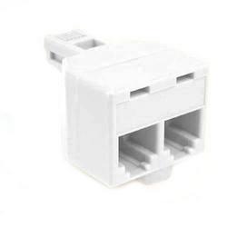 BELKIN COMPONENTS Belkin Duplex Phone Adapter - RJ-12 Male to RJ-12 Female