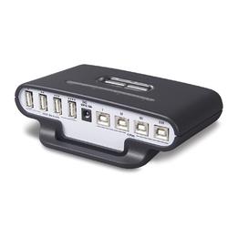 BELKIN COMPONENTS Belkin F1U400 USB Switch - 4 x 4-pin Type A USB, 4 x 4-pin Type B USB - External