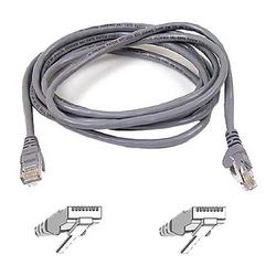 Belkin FastCAT 5e Patch Cable - 1 x RJ-45 - 1 x RJ-45 - 3ft - Gray