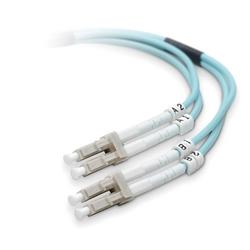 BELKIN COMPONENTS Belkin Fiber Optic Duplex Patch Cable - 2 x LC - 2 x LC - 16.4ft - Aqua