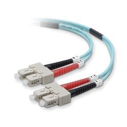 BELKIN COMPONENTS Belkin Fiber Optic Duplex Patch Cable - 2 x SC - 2 x SC - 3.28ft - Aqua