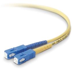 BELKIN COMPONENTS Belkin Fiber Optic Duplex Patch Cable - 2 x SC - 2 x SC - 3.28ft - Yellow